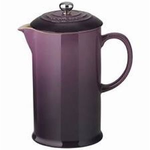 NEW RARE Le Creuset Café Stoneware French Press, Cassis Purple New with Tags